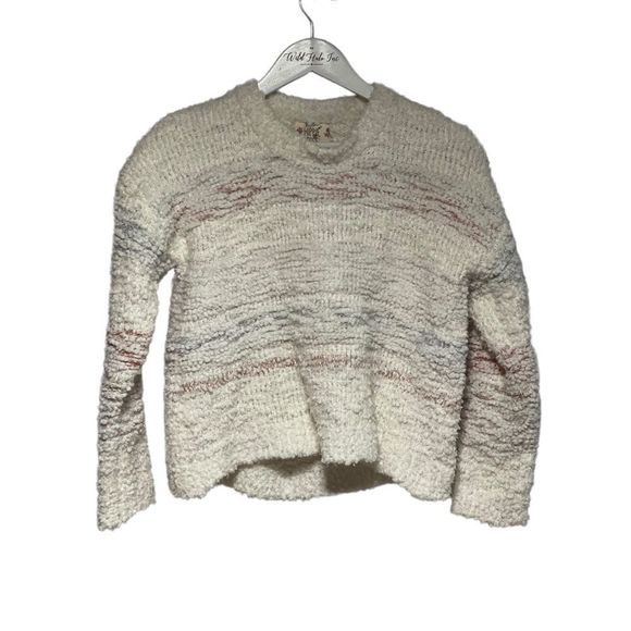 NWT Hippie Rose Ivory  Striped Sweater Medium Style PF9S20698 - Picture 3 of 17